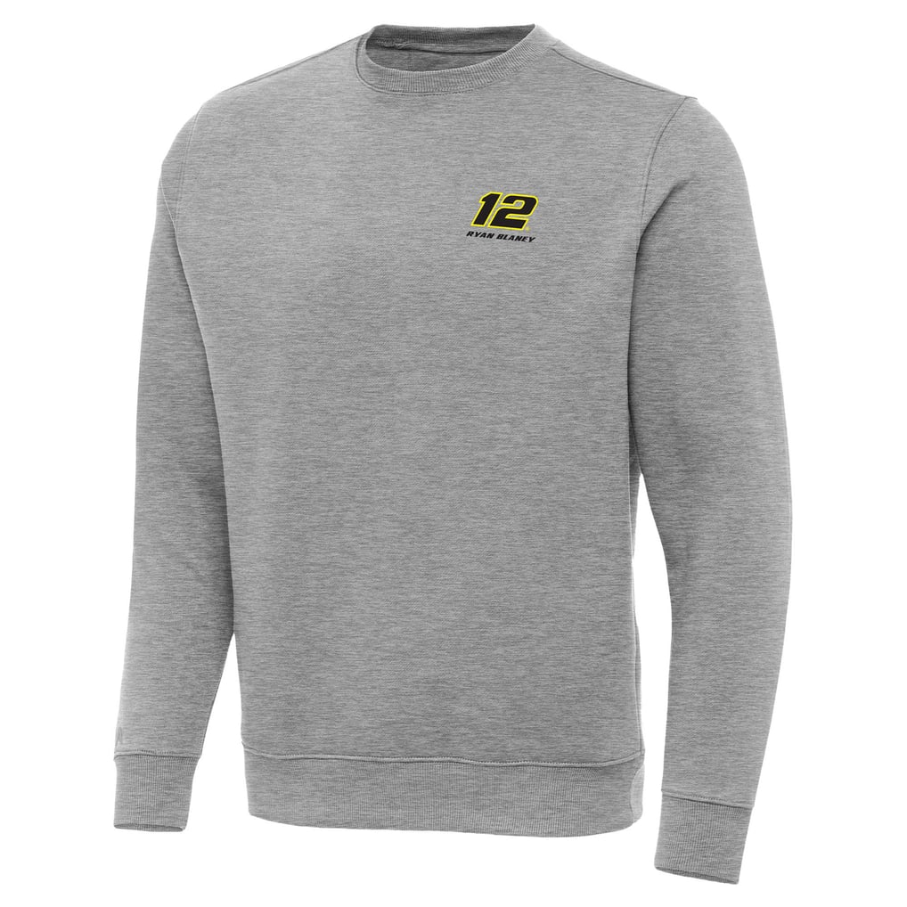  Ryan Blaney Antigua Victory Pullover Sweatshirt - Heather Gray